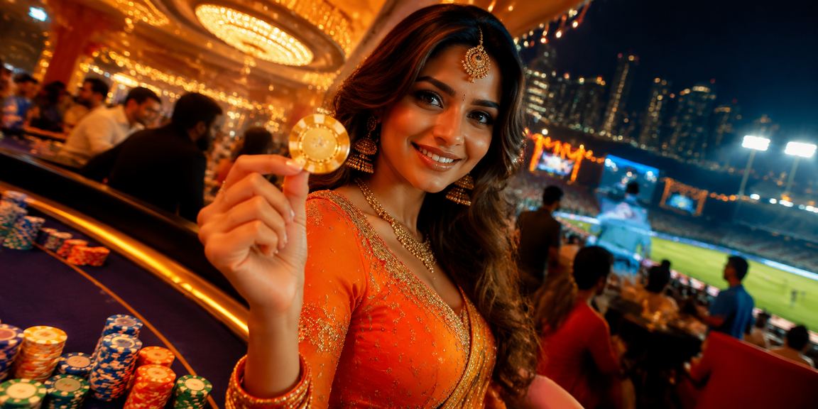 Night market near cricket stadium with vibrant betting scenes